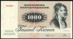 Word Banknotes - Denmark - 1000 Kroner 1992 Thomasine Heiberg (P. 53g) - #C4922K - aUNC.