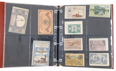 Banknotes world in albums - Austria - 3 Albums A-Z Emergency Money (notgeld) collection.
