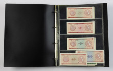 Banknotes world in albums - Cuba - Foreign Exchange Certificates ND (1985-94) series A - B - C - D (P. FX1-5, FX6-9, FX11-13, FX23-25, FX32-36) - Tota...