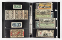 Banknotes world in albums - Cuba - Small nice lot of ca. 19 Cuban notes aw. (P. 45a, 47b, 48b, 49d, 53, 69c, 84)