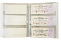 Banknotes world in albums - Germany - Collection Germany, DDR, Emergency money etc. - Total approx 160 pcs.