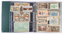 Banknotes world in albums - Germany - Collection with German Notgeld/Emergency money. approx. 179 pcs.