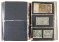 Banknotes world in albums - Germany - Emergency Notes - Interesting pieces German Emergency money, added some Austrian and World