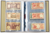 Banknotes world in albums - Indonesia - Album banknotes Neth. East Indies/Indonesia among which 50 Gulden 1943, 5 Rupiah 1947, 10.000 Rupiah 1964, etc...
