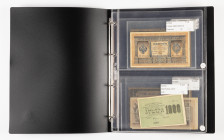 Banknotes world in albums - Russia - Small lot of ca. 16 Russian notes aw. P. 1b, 104, 216, S208, S599A, S599B, S600A, S600C, S600D, S1178b, S1173, S1...