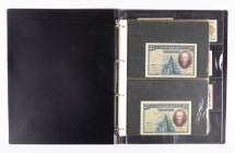 Banknotes world in albums - Spain - Collection of 36 Spanish banknotes 1927-1970 including better ones in VF to aUNC.