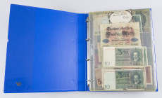 Banknotes world in albums - World - Collection Germany, DDR, Poland, Bohemia & Moravia, Saar, Ukraine, Austria Hungary, Austria, Czechoslovakia etc. T...