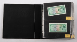 Banknotes world in albums - World - Dealer Stockbook by alphabet holding over 300 mainly UNC World Currency from Macao to Myanmar, different years & d...