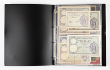 Banknotes world in albums - World - Very nice collection of better notes aw. Algeria, China, Samoa, Egypt, Mauritius, Solomon, Venezuela etc. - Total ...