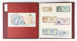 Banknotes world in albums - World - Collection of mainly UNC world currency aw. Serbia, Yugoslavia, Hungary, Slovenia, Macedonia, Albania, Czechslovak...