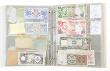 Banknotes world in albums - World - Collection aw Belgium, Bhutan, Brazil, Bulgaria, Burma, Burundi etc. - Total approx 145 pcs.