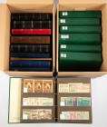 Banknotes world in boxes - Germany - Large Emergency Money lot A-Z in 16 albums in 2 moving boxes - Total over 5700 pieces