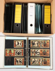 Banknotes world in boxes - Germany - Thousands of Serienscheine - Total of 7 albums in moving box