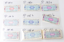 Banknotes world in boxes - Germany - 20 + 50 + 100 Mark 1944 Allied Occupation WWII / Allied Military Currency (P. 12x 195a, 1x 195b, 25x 195d, 19x 19...