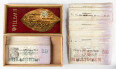 Banknotes world in boxes - Germany - 20 Millionen Mark 25.7.1923 (P. 97) 80x, 50 Millionen Mark 25.7.1923 (P. 98) 70x.