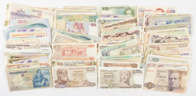 Banknotes world in boxes - Western Europe - Lot with c. 140 banknotes Western Europe and Euro countries