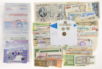 Banknotes world in boxes - World - Nice lot of better notes including Canada, Netherlands, Antilles, Japan, Morocco, Hong Kong, Belgium, France, Germa...