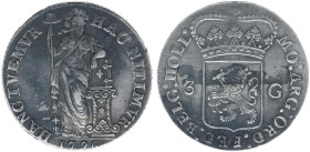 Bataafse Republiek (1795-1806) - Holland - 3 Gulden 1796 with 'HOL.' in legend (Sch. 80b / Delm. 1146 /R1) - 31.14 - gram - dark spots - VF - rare