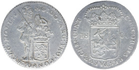 Bataafse Republiek (1795-1806) - Holland - Zilveren Dukaat 1800 mm. Star - Enkhuizen (Sch. 55 / Delm. 969 /R) - 27.40 gram - VF - rare