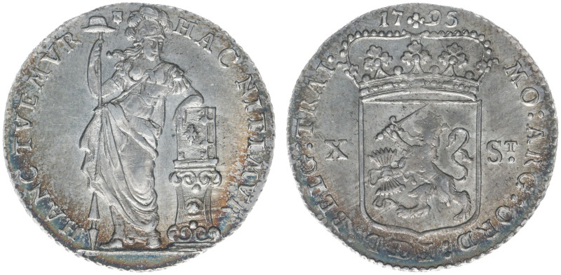 Bataafse Republiek (1795-1806) - Utrecht - X Stuiver 1795 (Sch. 102 / Delm. 1203...