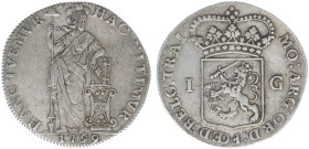 Bataafse Republiek (1795-1806) - Utrecht - 1 Gulden 1799 (Sch. 98 / Delm. 1182) - 10.46 gram - mintage: 38.100 ex. - VF - scarce