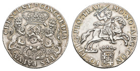 Bataafse Republiek (1795-1806) - Utrecht - Zilveren Rijder 1798 struck as a new year's gift, reeded edge (Sch. 43 RRR / Delm. 1031 R3) - 32.20 gram - ...