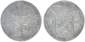 Bataafse Republiek (1795-1806) - Utrecht - Zilveren Dukaat 1798 (Sch. 67 / Delm. 982/R1) - 27.77 gram - VF+