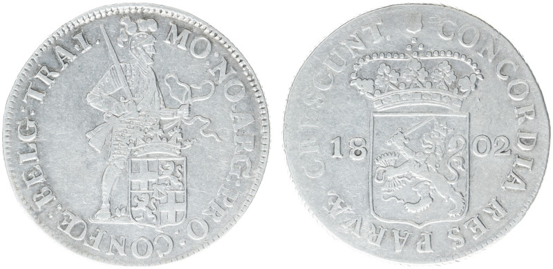 Bataafse Republiek (1795-1806) - Utrecht - Zilveren Dukaat 1802 (Sch. 71 / Delm....