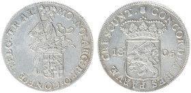 Bataafse Republiek (1795-1806) - Utrecht - Zilveren Dukaat 1805 (Sch. 74 / Delm. 982) - 27.95 gram - attractive piece with sharp details - a.UNC