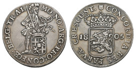 Bataafse Republiek (1795-1806) - Utrecht - Zilveren Dukaat 1805 (Sch. 74 / Delm. 982) - VF