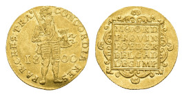 Bataafse Republiek (1795-1806) - Utrecht - Gouden Dukaat 1800 (Sch. 36 / Delm. 1171C) - 3.36 gram - VF+, ex collection Vinkenborg