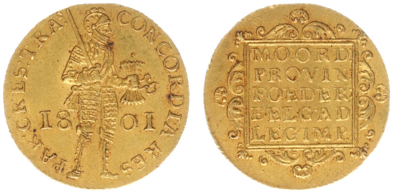 Bataafse Republiek (1795-1806) - Utrecht - Gouden Dukaat 1801 (Sch. 37 / Delm. 1...