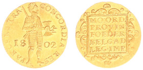 Bataafse Republiek (1795-1806) - Utrecht - Gouden Dukaat 1802 (Sch. 38 / Delm. 1171C) - 3.51 gram - XF/UNC