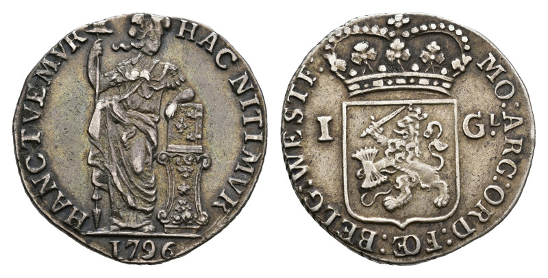 Bataafse Republiek (1795-1806) - West-Friesland - 1 Gulden 1796 (Sch. 95a1 / Del...