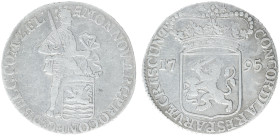 Bataafse Republiek (1795-1806) - Zeeland - Zilveren Dukaat 1795 (Sch. 61 / Delm. 976) - a.VF