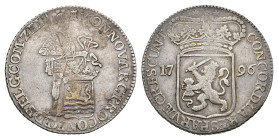 Bataafse Republiek (1795-1806) - Zeeland - Zilveren Dukaat 1796 (Sch. 62 / Delm. 976 / RRR) - 27.86 gram - a.VF - extremely rare, ex collection Vinken...
