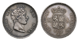 Koninkrijk Holland (Lodewijk Napoleon 1806-1810) - 10 Stuiver 1809 Lodewijk Napoleon mm. Bee - Name engraver GEORGE F not visible (Sch. 159b/e R) - 5....