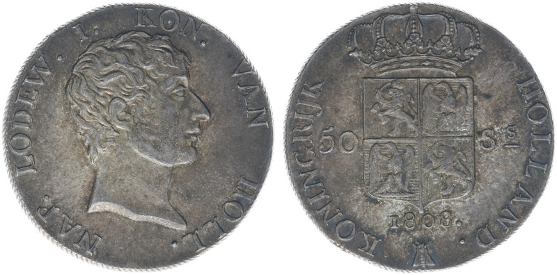 Koninkrijk Holland (Lodewijk Napoleon 1806-1810) - 50 Stuivers 1808 Lodewijk Nap...