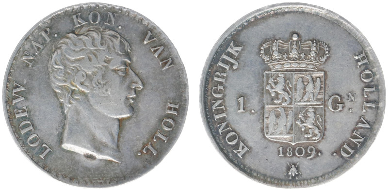 Koninkrijk Holland (Lodewijk Napoleon 1806-1810) - 1 Gulden 1809 Lodewijk Napole...