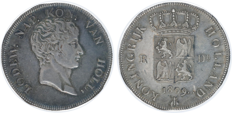 Koninkrijk Holland (Lodewijk Napoleon 1806-1810) - Rijksdaalder 1809 2nd type wi...