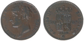Koninkrijk Holland (Lodewijk Napoleon 1806-1810) - 20 Gulden 1808 with portrait Lodewijk Napoleon, off metal strike in bronze (Sch. 124a/RR) - 6.75 gr...