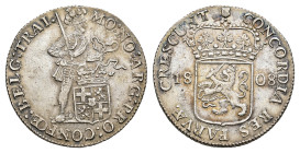 Koninkrijk Holland (Lodewijk Napoleon 1806-1810) - Zilveren Dukaat 1808 (Delm. 982 /Sch. 123/S) - 28.09 gram - a.XF, ex collection Vinkenborg