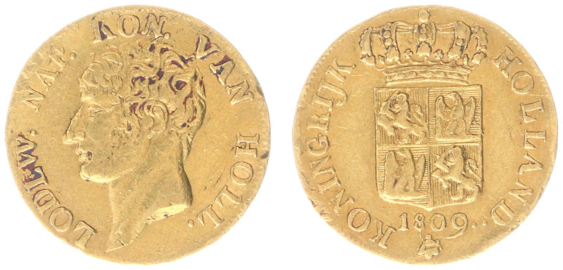 Koninkrijk Holland (Lodewijk Napoleon 1806-1810) - Gouden Dukaat 1809 mm. Bee - ...