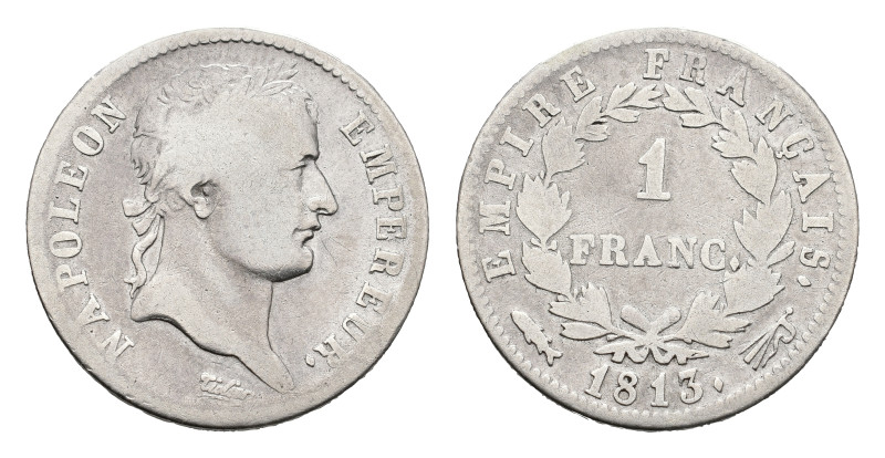 Nederland onder Napoleon (1810-1813) - 1 Franc 1813 (Sch. 170 /R) - F+, RARE (mi...