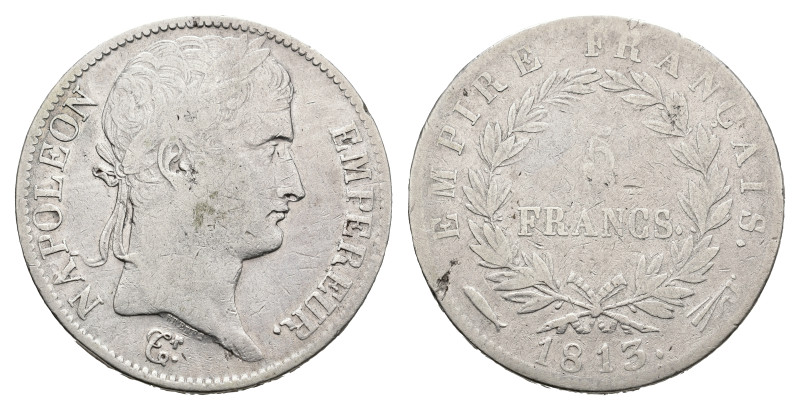 Nederland onder Napoleon (1810-1813) - 5 Francs 1813 mast/bream (Sch. 166/R) - F...