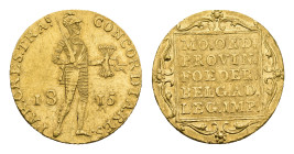 Koninkrijk NL Willem I als Soeverein-vorst (1813-1815) - Gouden dukaat 1815 (Sch. 201) - VF, ex collection Vinkenborg