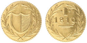 Koninkrijk NL Willem I (1815-1840) - Bleyensteinse Duit 1819 - GOLD - issued in 1962 by F. van Lanschot to commemorate the 25th anniversary of the com...
