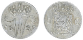 Koninkrijk NL Willem I (1815-1840) - 5 Cent 1827 U (Sch. 317) - VF+