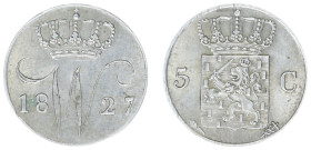 Koninkrijk NL Willem I (1815-1840) - 5 Cent 1827 U (Sch. 317) - XF+