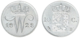 Koninkrijk NL Willem I (1815-1840) - 10 Cent 1828 B (Sch. 313) - VF